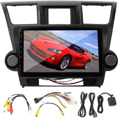 10.1in Car GPS Navigation Stereo Radio Player for Android Fits for Toyota Highlander 2009-2012