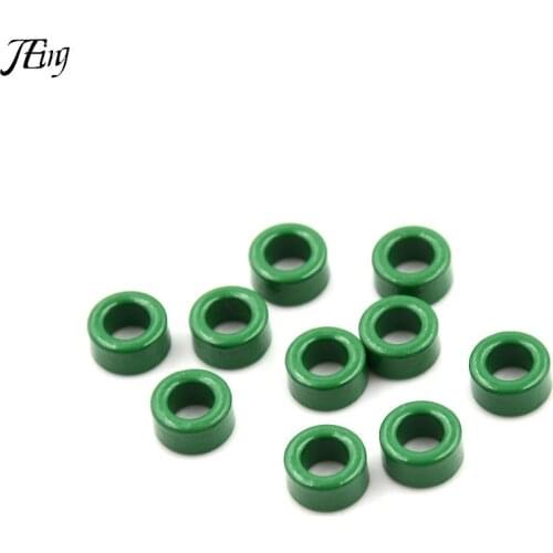 10 Pcs 10mm x 6mm x 5mm Inductor Coils Green Toroid Ferrite Cores