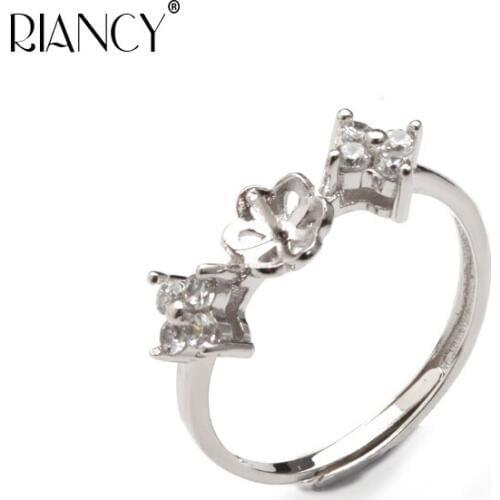 3pieces Fashion DIY beads for jewelry making Handmade Pearl Ring Mountings adjusting accessories