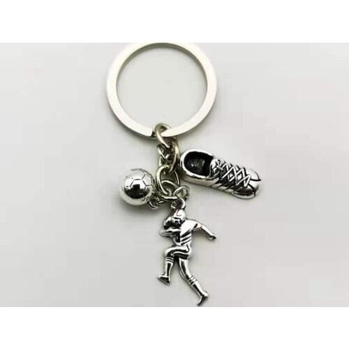 Football Team Keychain Sneakers Charm Keychain Never Give Up Creative Classmates Graduation Gifts Jewelry Crafts