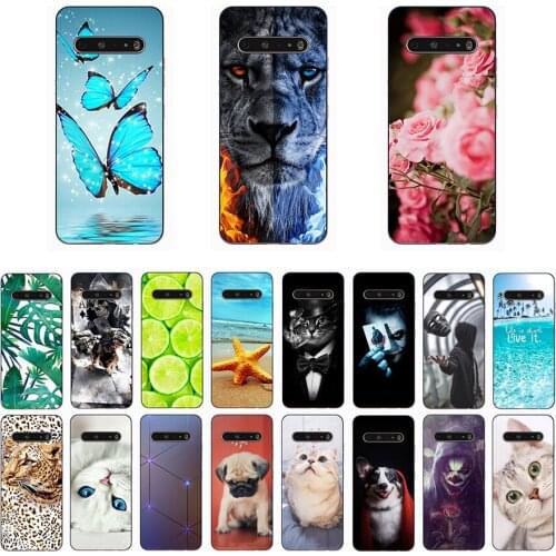 Case For LG V60 ThinQ Case Fashion Silicone Soft TPU Cute Back Cases for LG V50 ThinQ case Phone Cover for LG K61 Funda Coque