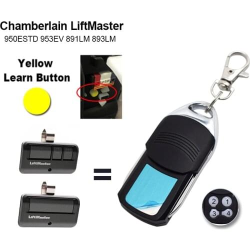 Chamberlain LiftMaster Craftsman 953EV 891LM 893LM Garage Door Opener Remote Control Yellow Learn Button