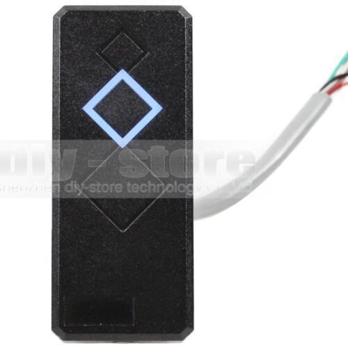 DIYSECUR Waterproof Door Access Control Reader Wiegand 26 RFID 125KHz ID Card Reader EM 4100 Black 101A