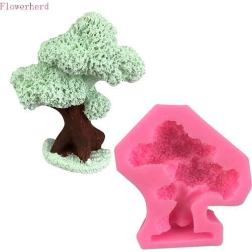 Bonsai Tree Silicone Mold Fondant Cake Decoration Tool Baking Mold Gypsum Epoxy Candle Mold Chocolate Mold Pastry Tool Soap Mold