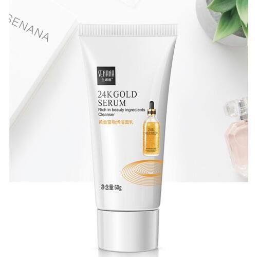 Golden Fullerene Facial Cleanser Mild Refreshing Cleansing Moisturizing Face Skin Care