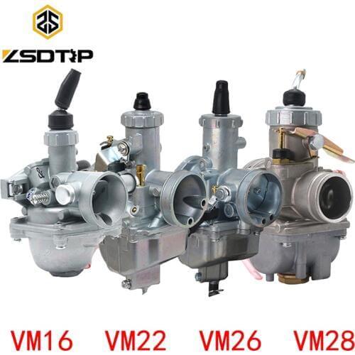 ZSDTRP Mikuni VM16 20 22 26 28 30mm Carburetor For DT125 RX125 DT175 TZR125 YMH125 Dirt Pit Bike ATV Quad Motorcycle Motorbike