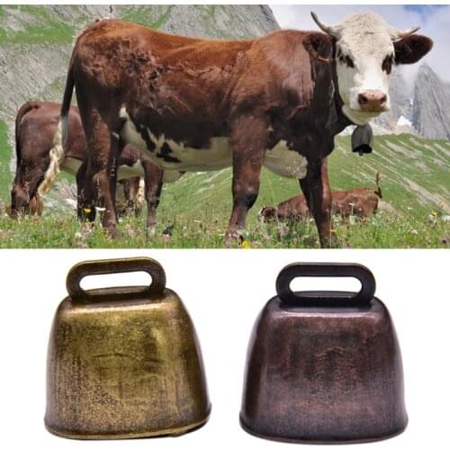 3Pcs Cow Horse Sheep Grazing Bell Anti Lost Copper Bells Loud Crisp Spread DIY