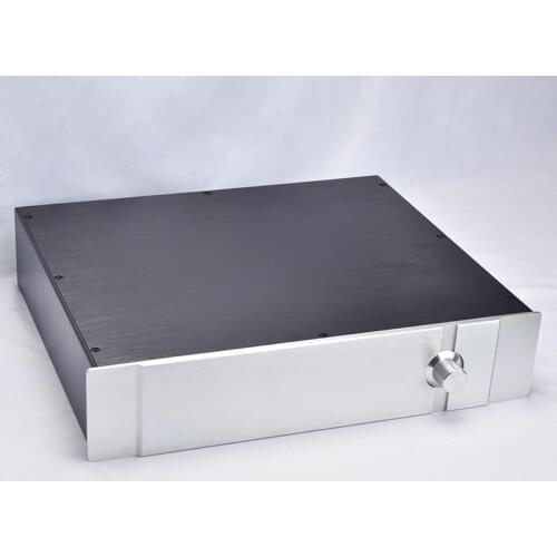 430*90*362MM DIY All-aluminum Power Amplifier Chassis X1/X2 Preamp Case Audio Shell Amplifier Enclosure Combined Box with Knob