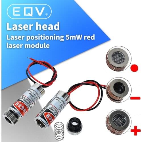 High Quality Red Line Laser Module 5mW 650nm Focus Adjustable Laser Head 5V Industrial Grade P0.05