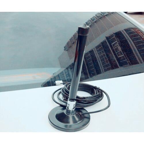 UHF 350M mobile radio black fiberglas antenna uhf male vehicle magnet mount car antenna