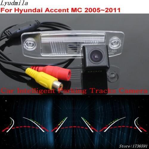 Lyudmila Car Intelligent Parking Tracks Camera FOR Hyundai Accent MC 2005~2011 Back up Reverse Camera Rear View Camera