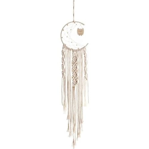 Macrame Wall Hanging Dream Catcher Handmade Crochet Dreamcatcher Home Decorative Interior Wall Decor Bohe Rope Art Decoration