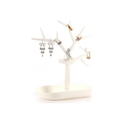 Fashion Plastic Tree Stand Necklace Organizer Jewelry Earings Holder Necklace Ring Earring Display Jewllery Organizer Show Rack