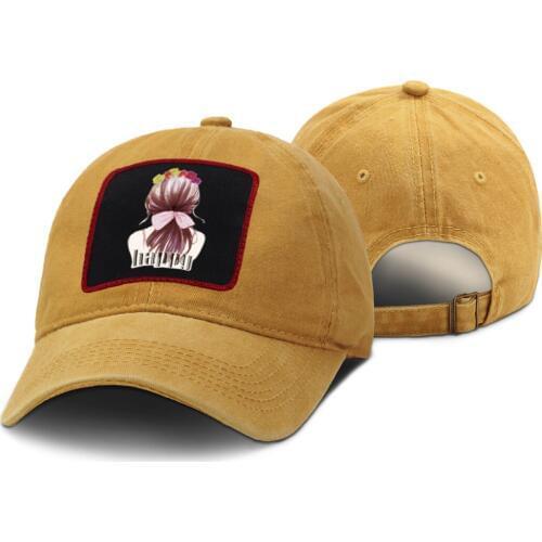 Girls Back Print Mens Cap Hip Hop Casual Dad Hat 2020 Summer Sport Cap Black Women Baseball Cap Male Fashion Black Snapback Hat