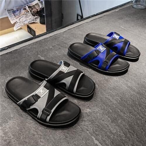 2021New Men Shoes Arrival Summer Men Flip Flops High Quality Beach Sandals Anti-slip Zapatos Hombre Casual Shoes Wholesale 40-44