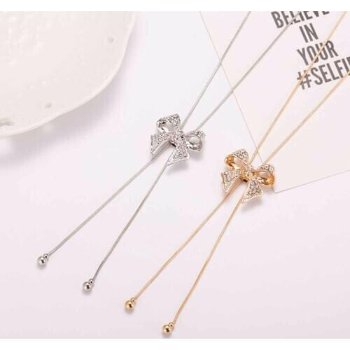 Necklace Jewelry Fashion Jewelry Necklace Necklace Long Necklace Bow Style for Ladies Decorations Jewelry Necklace