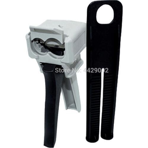 1:1 Dispensing Gun 50ml Epoxy Resin Mix AB Glue Acrylic Glue Mixing Dispensing Caulking Gun Manual Applicator Adhesive Dispenser