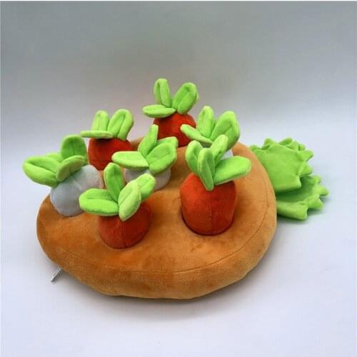 Creative Carrot Plush Toy Soft Stuffed Cartoon Vegetables Plant Radish Doll Childrens Educational Toys Birthday Gift For Girls