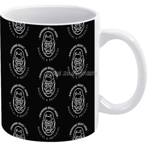 .swimming Beast Mode. Mental & Physcial Coffee Mugs Ceramic Personalized Mugs 11 Oz White Mug Tea Milk Cup Drinkware Travel Mug