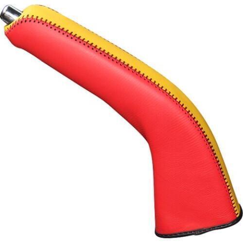 Genuine Leather Handbrake Grips for Mitsubishi ASX Mitsubishi Lancer Outlander Natural leather cover on the handbrake