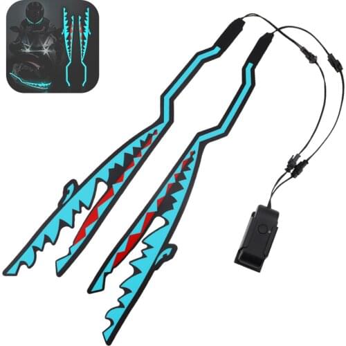 Motorcycle Helmet Light Rechargeable Helmet Light Safety Night Warning Signal LED Motorcycle Helmet Sticker Light Stripe