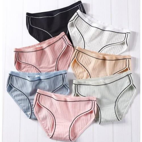 Japanese Cotton Plus Size Underwear Women Pure Soft big 100 kg Mid-waist Seamless Sports Briefs Factory Sale Low wt115