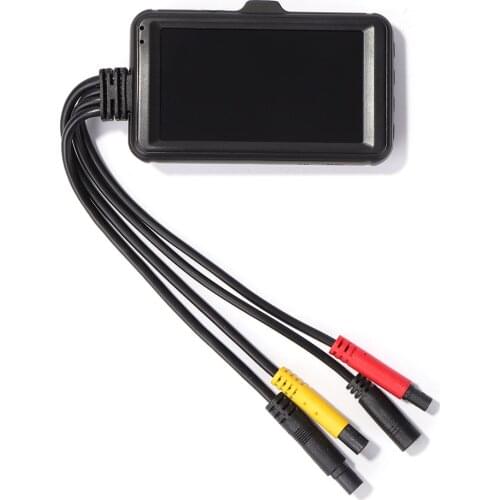 Night Vision Outdoor Camera 1080P HD Motorcycle Waterproof Cam Front Rear Dual Lens DVR System with Wired Remote