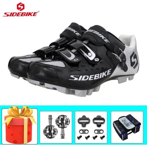Cycling Shoes Add SPD Pedals Breathable Self-locking Riding Bicycle Footwear Add Pedals Wear-resistant Mountain Bike Sneakers