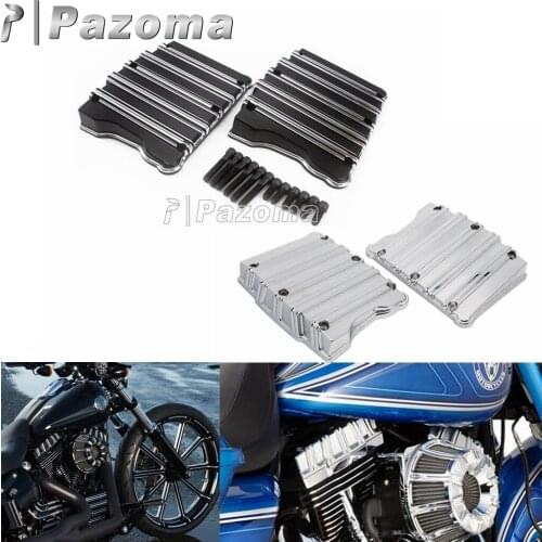 Motorcycle Engine Rocker Box Top Covers For Harley Dyna Softail Twin Cam Road King Electra Glide Street Glide Fat Bob 1999-2017