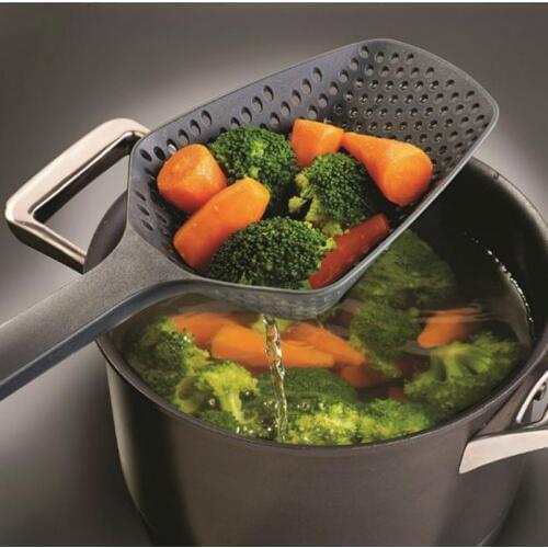 1Pc 8Colors Cooking Shovels Vegetable Strainer Scoop Nylon Spoon Large Colander Soup Filter Kitchen Tools