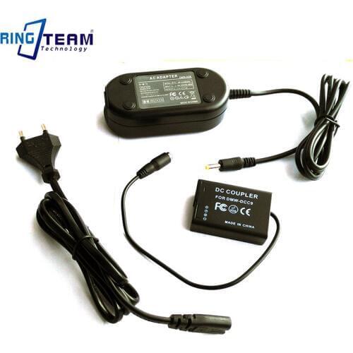 10Sets/Lot Power AC Adapter DMW-AC8 DMW-DCC9 for Panasonic Lumix Cameras DMC-GX1 DMC-GF2 DMC-G3 DMC-G3K DMC-G3R DMC-G3T DMC-G3W