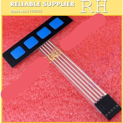 10PCS/lot Membrane switch No word 4 key Matrix keyboard Film button Control panel expansion keyboard 69X20MM