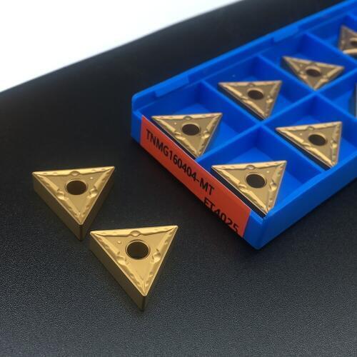 10PCS TNMG160404 MT FT4025 For Steel parts Turning Tool Carbide Inserts External Turning Tool Carbide Insert Lathe Cutter