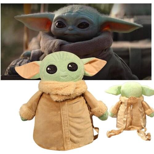 35CM Baby Yoda Star Wars Mandalorian Plush Lovely Doll Knapsack Present Kids Plush Gift Collection YODA Plush Toys