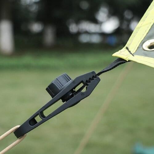 5pcs Tarpaulin Clip Awning Tent Lashing Buckle Nylon Outdoor Camping Awning Hook Windproof Rope Barb Clip