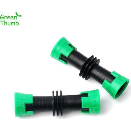 60pcs 16 mm PE Drip Line Standard Connectors Hose Pipe Fittings Straight Connector Garden Micro Drip Irrigation Watering