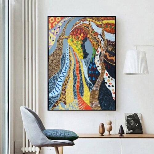 Abstract Animal Art Oil Painting on Canvas Colorful Horse Wall Posters Modern Prints Pictuer for Living Room Bedroom Decoration