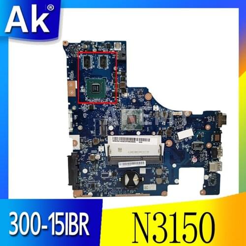 Akemy 5B20K14028 For Lenovo 300-15IBR Celeron N3150 Laptop motherboard NM-A471 SR29F N16V-GM-B1 DDR3 Mainboard