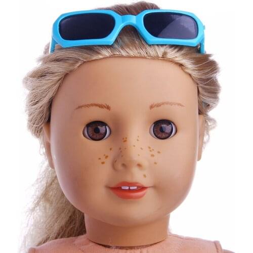 Doll clothes accessories style sunglasses fit for 18Inch American Doll&43cm Baby Doll