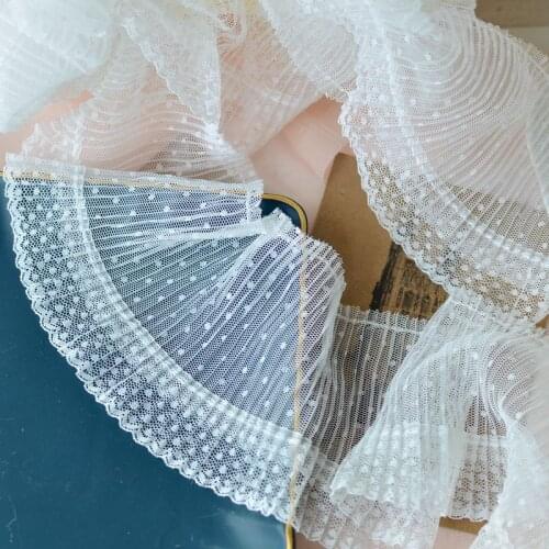 White lace fabric 10cm wide for diy sewing accessories and supplies lace ribbon 3meters