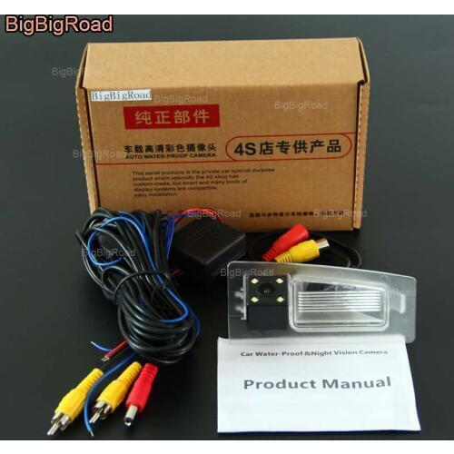 BigBigRoad Car Rear View Reversing Backup Camera with power relay / Filter For Mazda 3 Mazda3 Axela Sedan BM 2014 2015 2016 2017