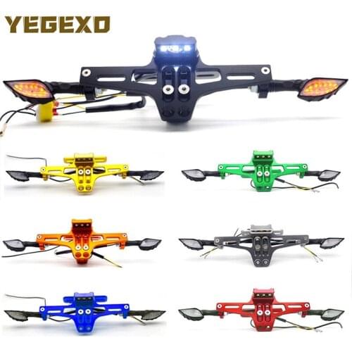License Plate Holder &Turn signal Motorcycle Accessories for YAMAHA JYM125T 2A TMAX 530 DX YZF R1 N-MAX 150 YZR R1 T115 QBIX 125
