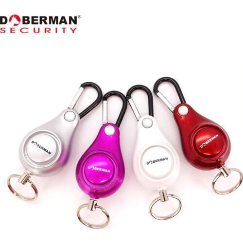 Doberman Security Self Defense Alarm Girl Women Security Protect Safety Device Keychain Personal Security Alarm Emergency Alarm