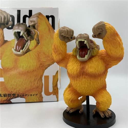 Japanese Anime Figure Kid Gorilla Ape Gold Ver. First Fighting Roaring PVC Action Figure Kid Ape Collect Model 14cm