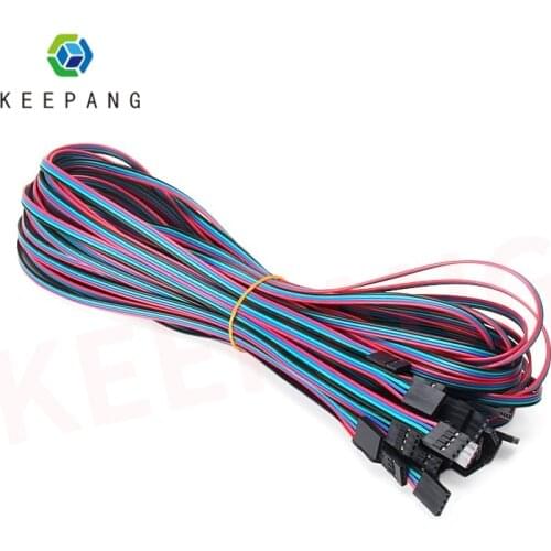 KeePang 1M 4pin Dupont Cable Female to Female Jumper Wire 3D Printer Dupont Cable 3D Printer Parts Jumper Copper Wire 1000mm