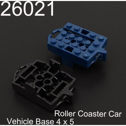 26021 Vehicle Base, Roller Coaster Car 4 x 5 Building Blocks Parts MOC DIY Educational Toys