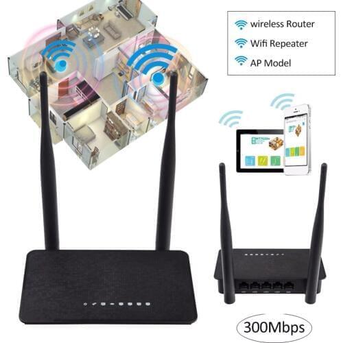 KuWFi Wifi Router 300Mbps Wireless Wifi Repeater Wireless Extender 2.4Ghz Smart Wifi Router MT7628KN Chipset With 2Pcs Antenna