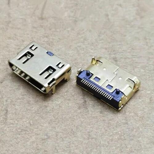 Mini HDMI female seat Connector SMD 19P USB MINI female seat C type port Copper Gold-plated Computer data interface/socket