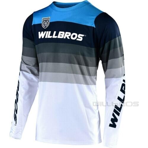 Motorcycle T-shirt Willbros SE Pro Mirage Team Jersey Motorbike Street Moto Mountain Bicycle Offroad Long Sleeve