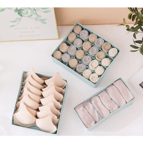 1Pc Non-woven Storage Boxes Underwear Clothes Organizer Drawer Closet Organizer For Folding Socks Shorts Bra Storage Box